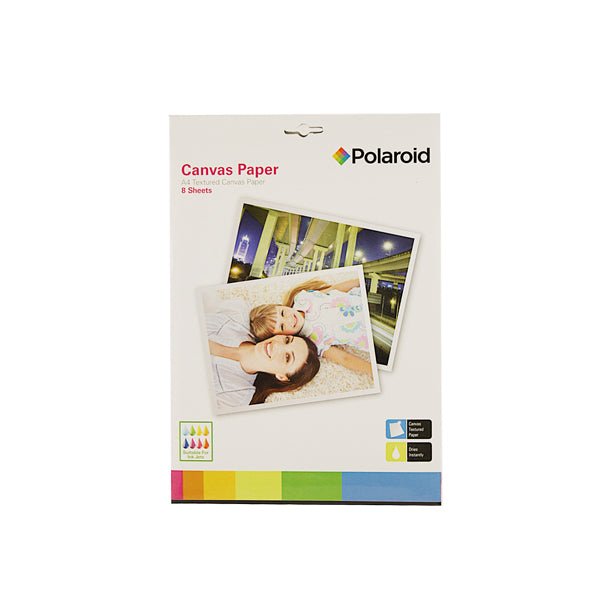 Polaroid Canvas Paper A4 Textured 8 Pk - EuroGiant