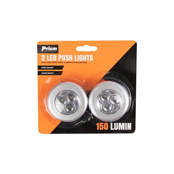 Prism Led Push Lights 2 Pack - EuroGiant