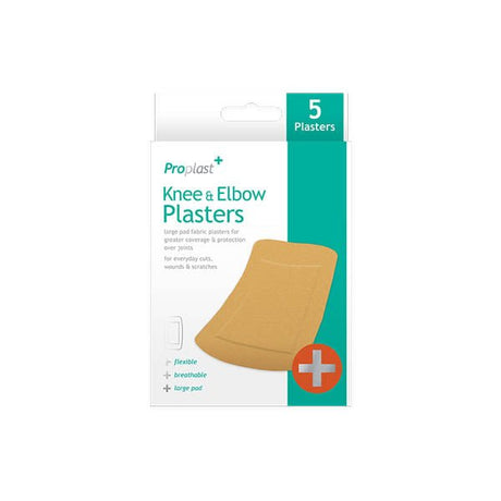 Pro Plast Knee & Elbow Plasters 5 Pack - EuroGiant