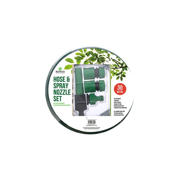 Rowan Hose + Spray Nozzle Set - EuroGiant
