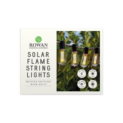 Rowan Solar Flame String Lights - EuroGiant