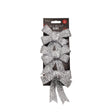 Silver & White Tinsel Bows 3 Pack - EuroGiant