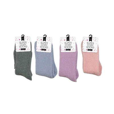 Super Cozy Socks Ladies Plain - EuroGiant