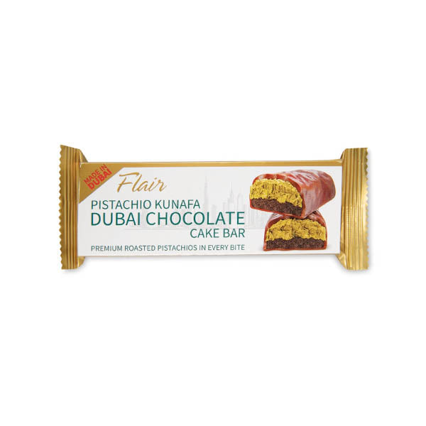 Dubai Flair Pistachio Kunafa Cake Bar 40