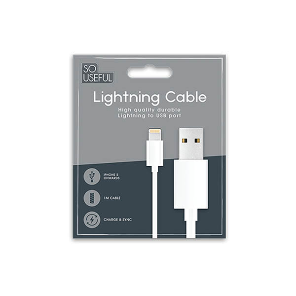 So Useful Lightning To Usb  Cable White