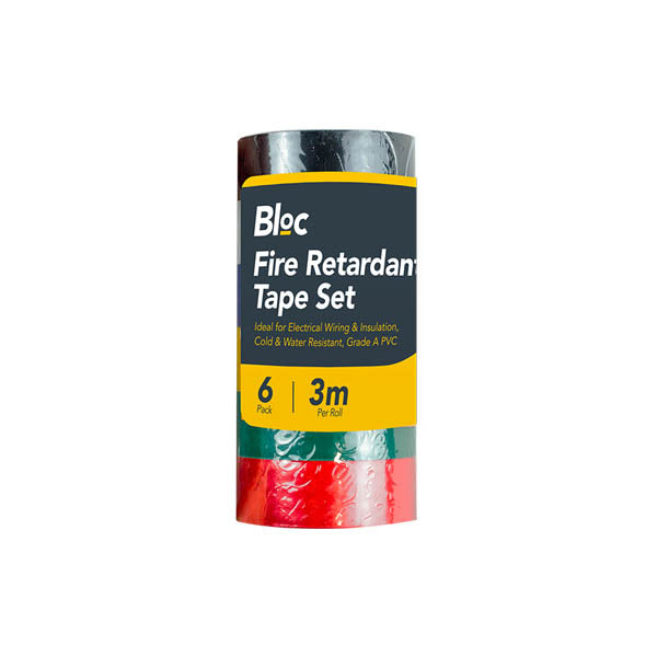 Bloc Fire Retardant Tape Set 6*3M