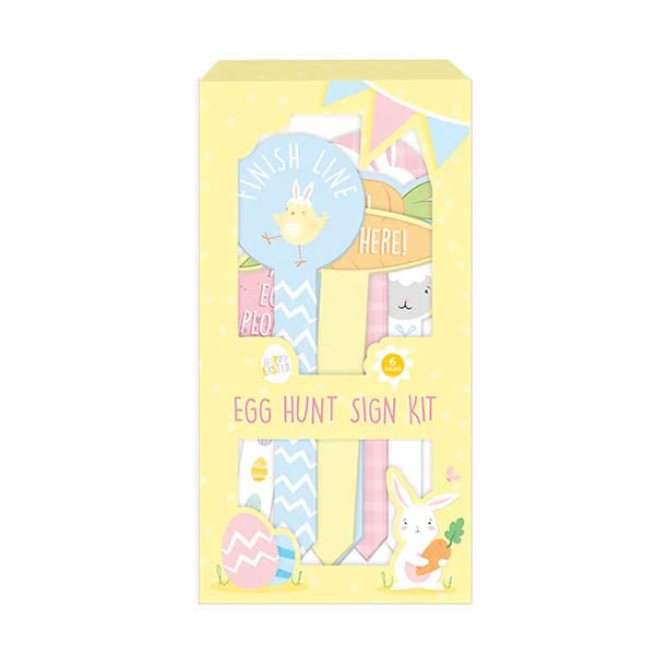 Easter Egg Hunt Sign Kit 6 Pack