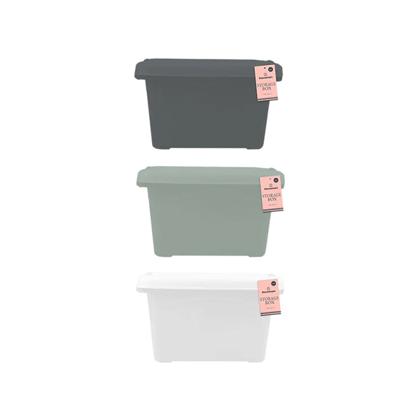 Storage Box With Clip Lid 6.3L