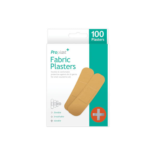 Pro Plast Fabric Plasters 100 Pack