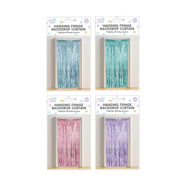 Pop Party Hanging Fringe Backdrop Curtai