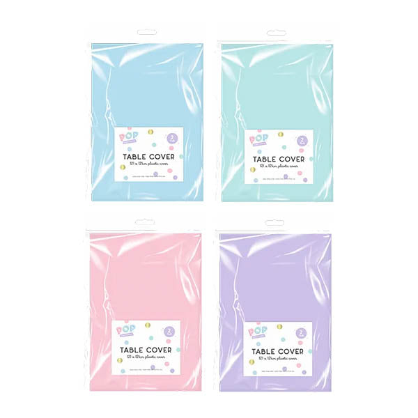 Pastel Table Cover 121x121cm 2 Pack