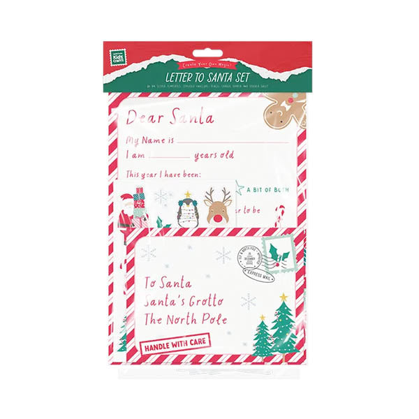 Kids Crafts Letter To Santa Set