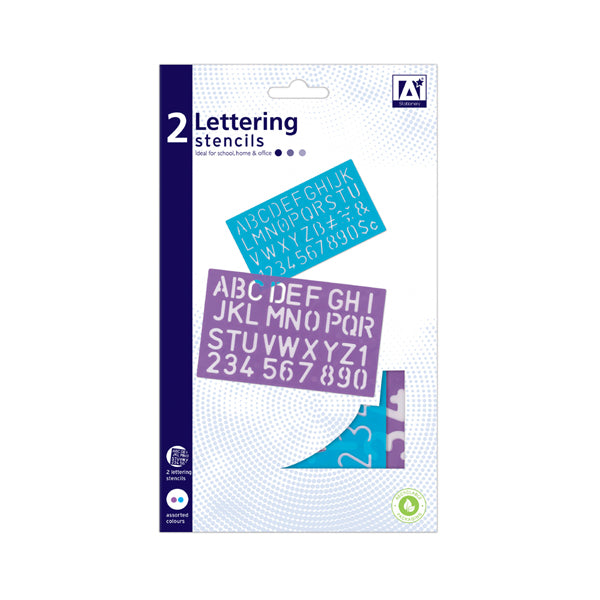 Lettering Stencils 2 Pack