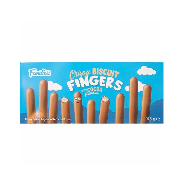 Fundiez Biscuit Fingers Chocolate 115g