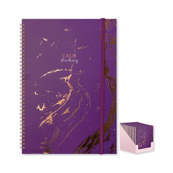 A4 Twin Wiro Notebook Calm Thoughts - EuroGiant