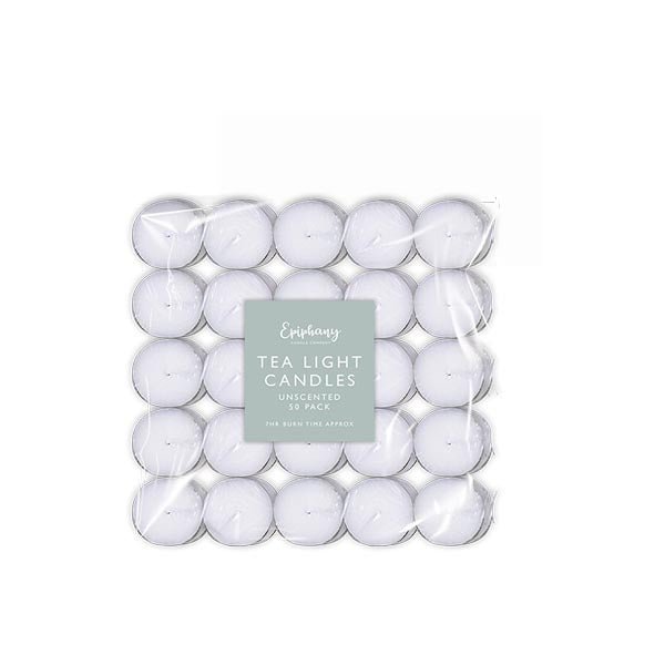 Aira Tea Light Candles 7 Hour 50 Pack - EuroGiant