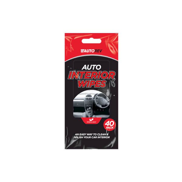 AUTO REV AUTO INTERIOR WIPES 40 PACK - EuroGiant