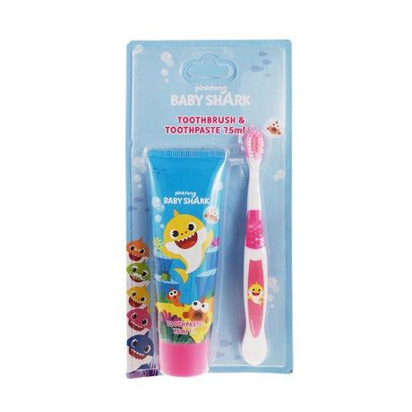 Baby Shark Toothbrush & Toothpaste - EuroGiant