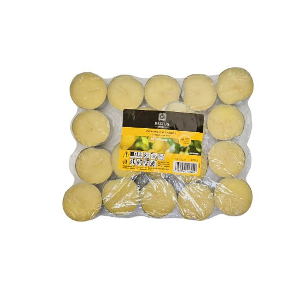 Baltus Citronella Tealights 4 Hour 20 Pk - EuroGiant
