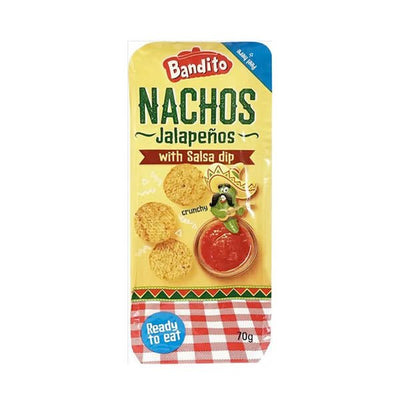 Bandito Nachos Jalapenos With Salsa Dip - EuroGiant