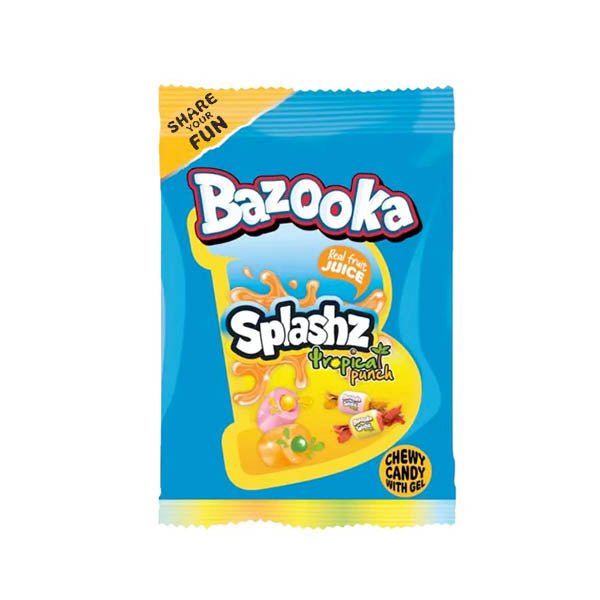 Bazooka Bazooka Splashz Tropical 120g - EuroGiant