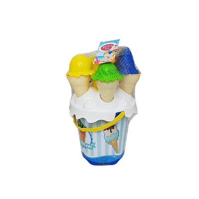 Beach Bucket With Ice Creams 17cm - EuroGiant