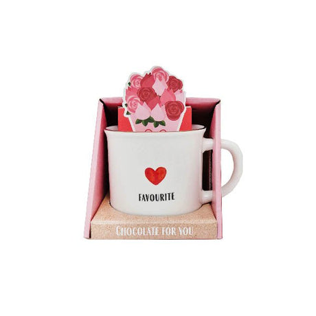 Beckys Heart Mug With Chocolate Pralines - EuroGiant