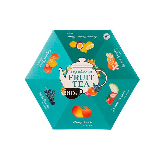 Beckys Hexagon Fruit Tea Box 90g - EuroGiant