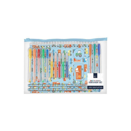 Boys Back To School Stationery Set 18 Pack - EuroGiant