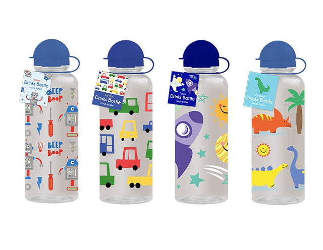 Boys Printed Drinks Bottle 600ml - EuroGiant