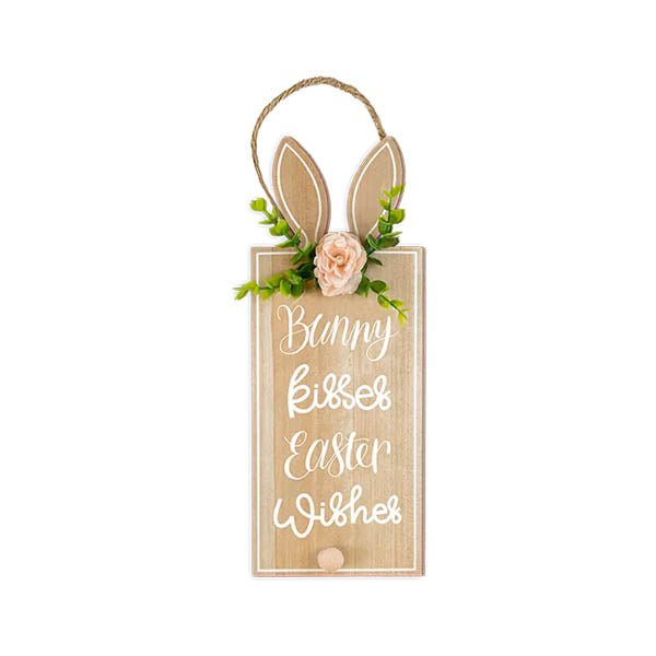 Bunny Hanging Plaque 34x13cm - EuroGiant