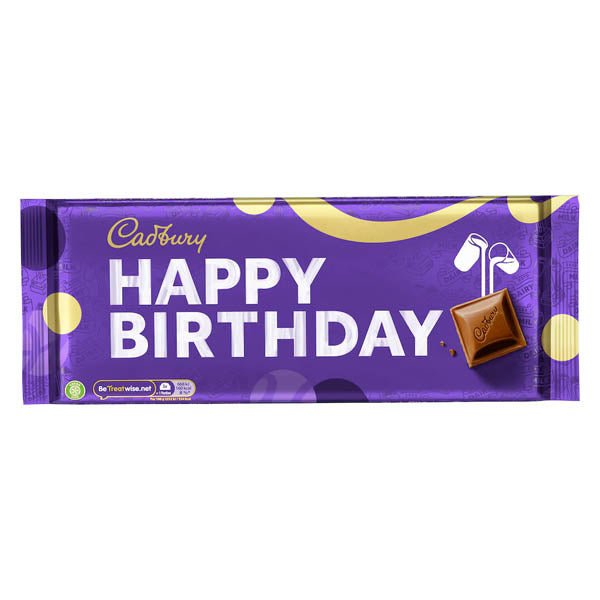 Cadbury Dairy Milk Happy Birthday Bar 360g - EuroGiant