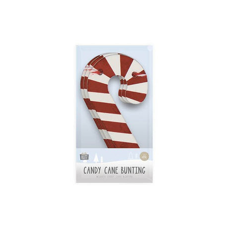 Candy Cane Bunting Wooden 1.5 Metre - EuroGiant