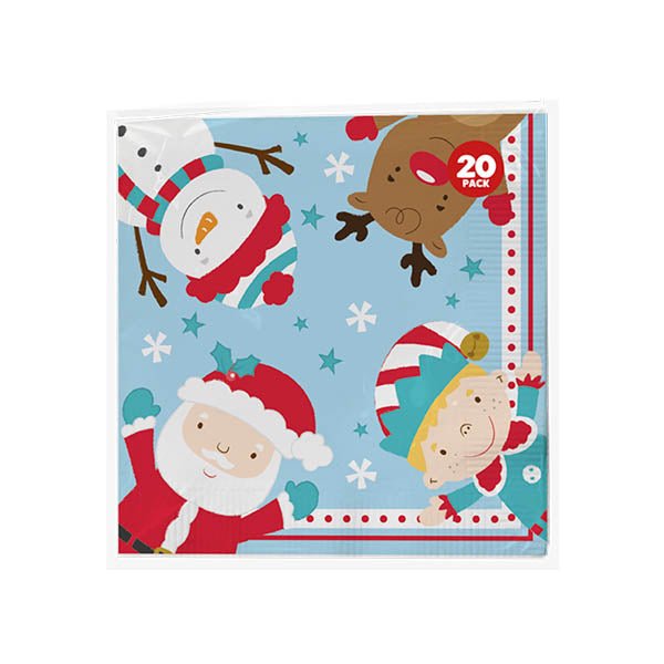 Christmas Napkins 3 Ply 20 Pack - EuroGiant