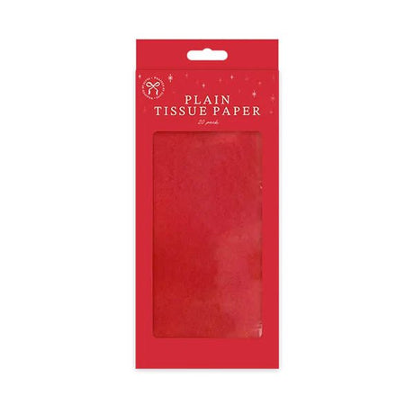 Christmas Plain Tissue Paper 20 Pack - EuroGiant