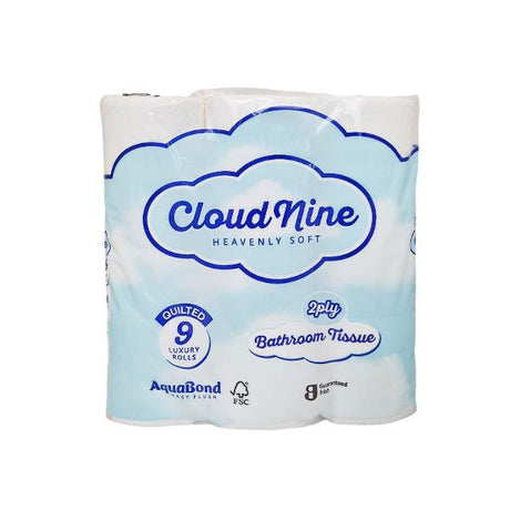 Cloud Nine Bathroom Tissue 9 Pack - EuroGiant