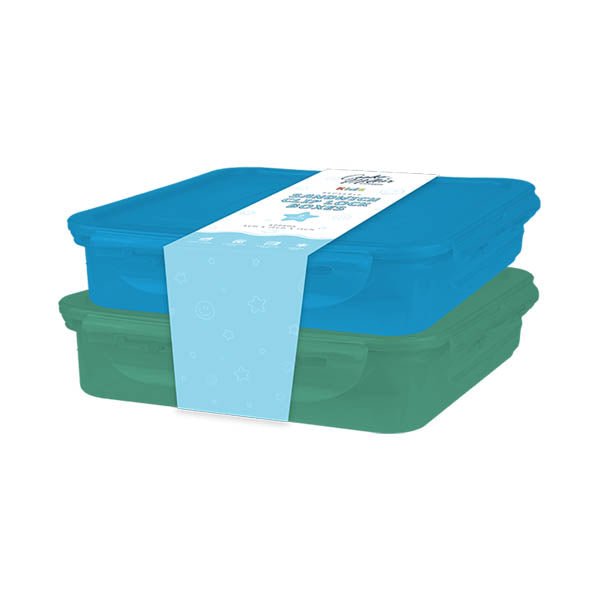 Cooke & Miller Boys Sandwich Boxes 2 Pk - EuroGiant