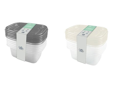 Cooke & Miller Food Container 700ml 6 Pack Assorted colours - EuroGiant