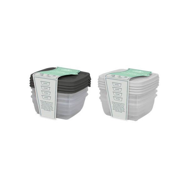 Cooke & Miller Food Containers 4 Pack Assorted - EuroGiant