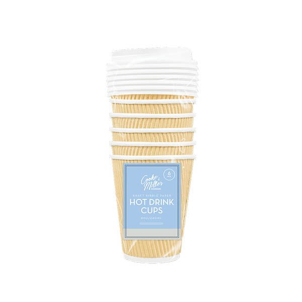 Cooke & Miller Hot Drinks Cups 6 Pack - EuroGiant