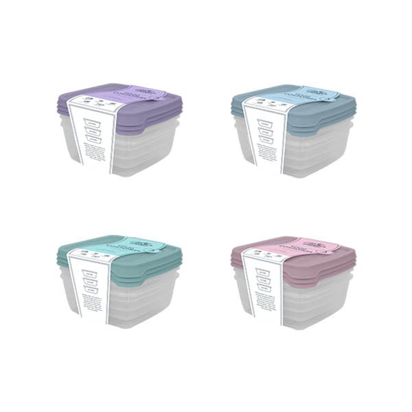 Cooke & Miller Pastel Food Containers 3 - EuroGiant