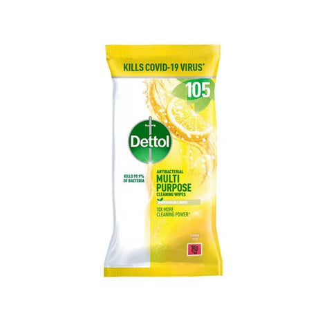 Dettol Multi Purpose Wipes Citrus 105s - EuroGiant