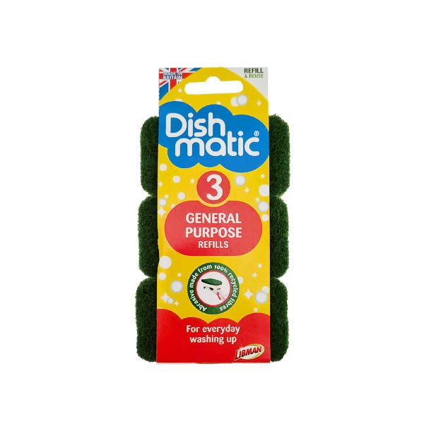 Dishmatic Sponge Refills 3 Pack - EuroGiant