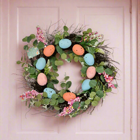 Egg And Berry Easter Wreath 50cm - EuroGiant