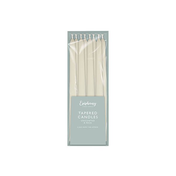 Epiphany Unscented Tapered Dinner Candle - EuroGiant