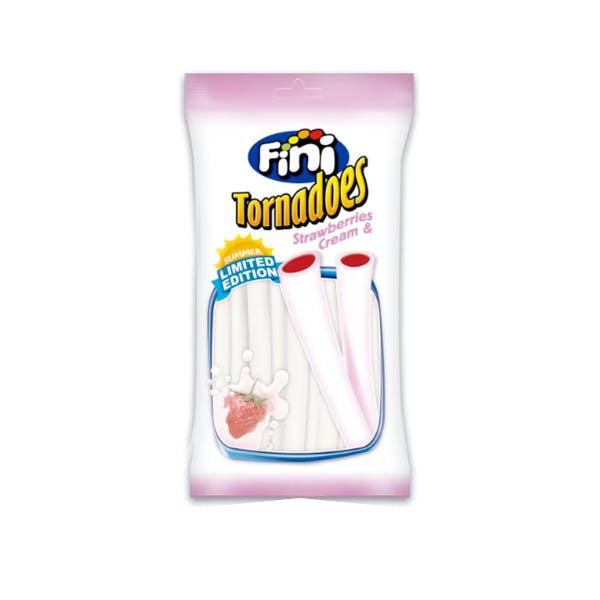 Fini Tornadoes Strawberry & Cream 160g - EuroGiant