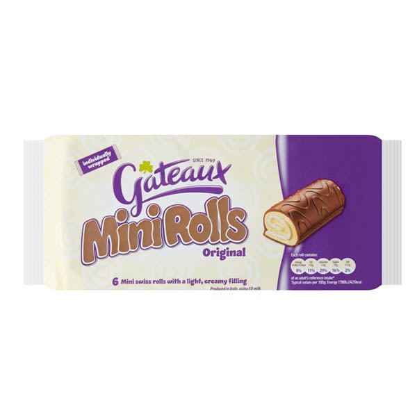 Gateaux Mini Rolls Original 37g 6 Pack - EuroGiant