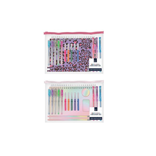 GIRLS BACK TO SCHOOL STATIONERY SET - EuroGiant