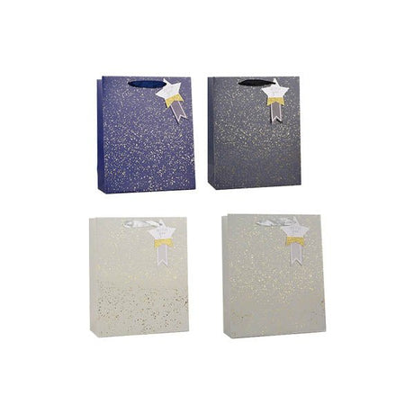 Gold Glitter Speckle Medium Gift Bag - EuroGiant