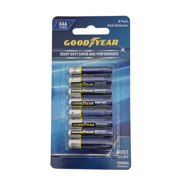 Good Year Battery Heavy Duty Aaa 8 Pack - EuroGiant